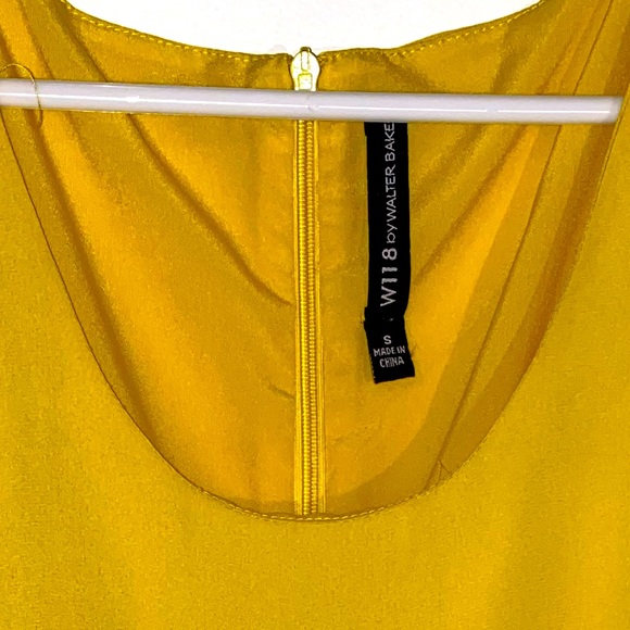 W118 Walter Baker Yellow Tieback Dress - Picture 2 of 7